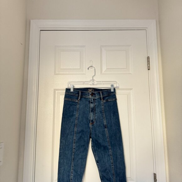 ☀️ NEW ABERCROMBIE & FITCH Ultra High Rise Super Skinny Ankle Jeans 27 Short - Picture 5 of 7